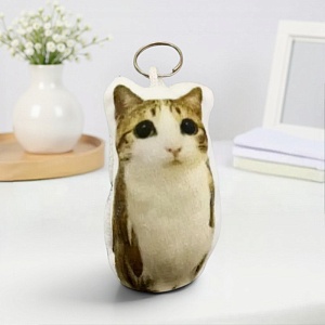 Мягкий брелок "Meme cat" со звуком, meowl