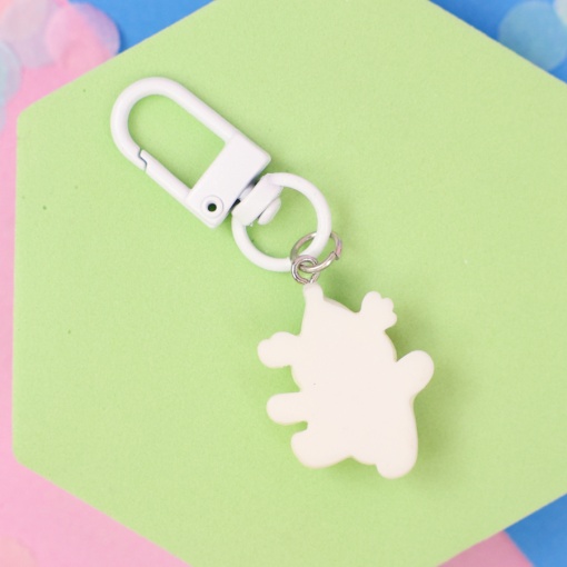 Брелок "Собачка в голубой шапочке"