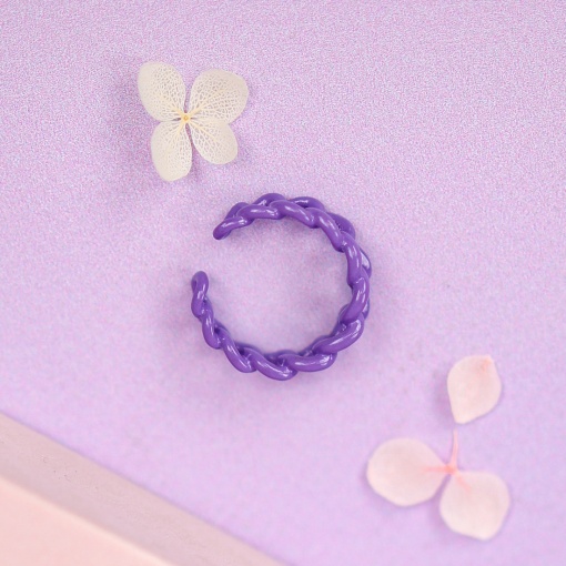 Кольцо "Chain" сиреневый