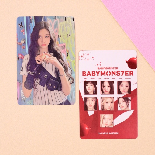 Набор картонных карточек "K-pop" BabyMonster, 55шт.