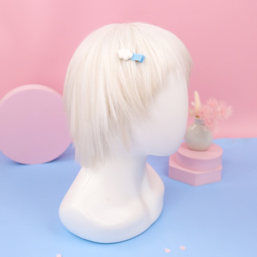 Заколка для волос "Облако" белый