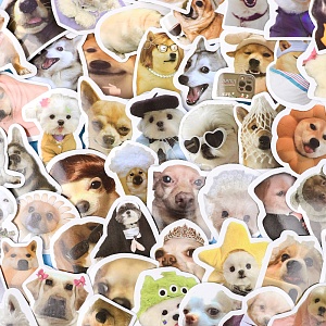 Наклейки для стикер бомбинга "Dogs" (60 шт.)