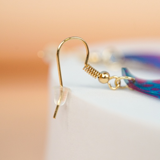 Серьги "Крылья Бабочки" фиолетовые