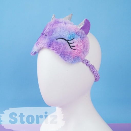 Маска для сна "Rainbow unicorn" фиолетовый