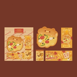 Канцелярский набор "Кото-пицца" 4 предмета