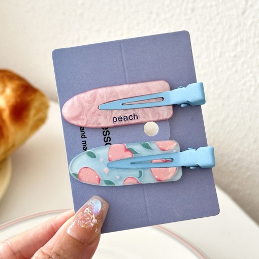 Набор заколок "Broken" peach, 2шт