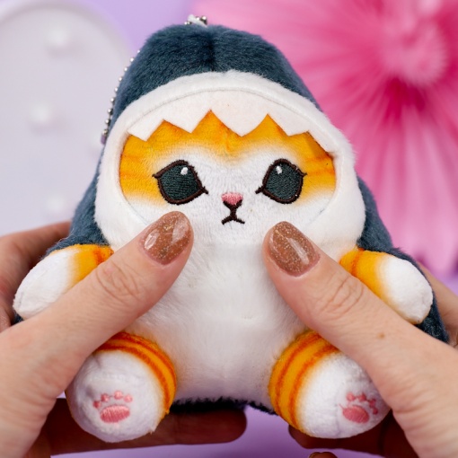 Мягкий брелок "Кото-акула" 12 см