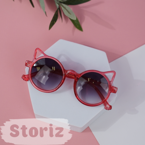 Солнцезащитные очки с чехлом "Cat" red