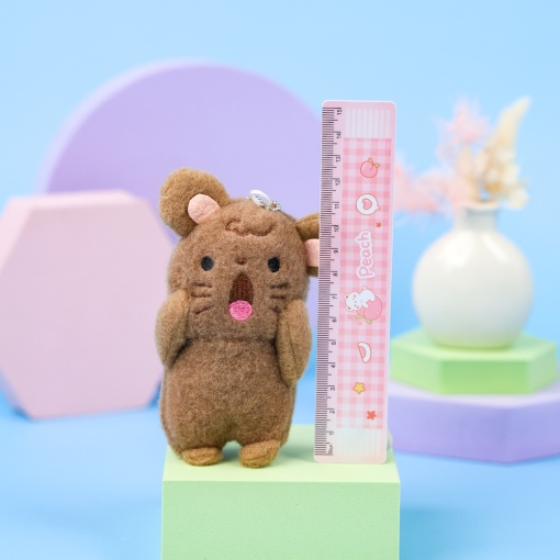 Мягкий брелок "Cry" медведь, коричневый 10 см