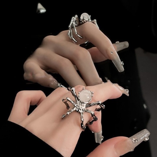 Кольцо "Паук" серебряный