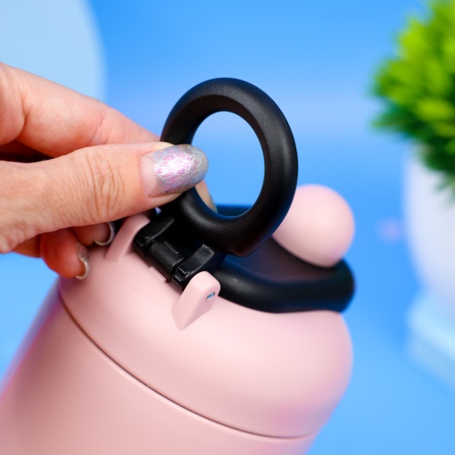 Термос "Cat" Hello розовый, 420 мл. оптом