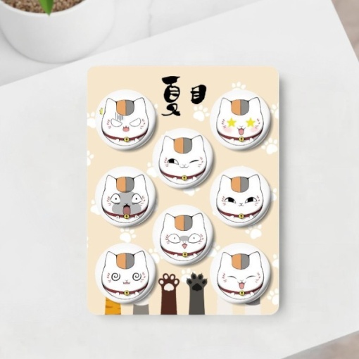 Набор круглых значков "Тетрадь дружбы" 32 мм (8шт)