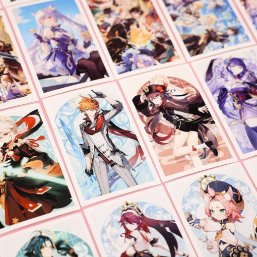 Набор картонных карточек "Genshin Impact № 5" 30шт.