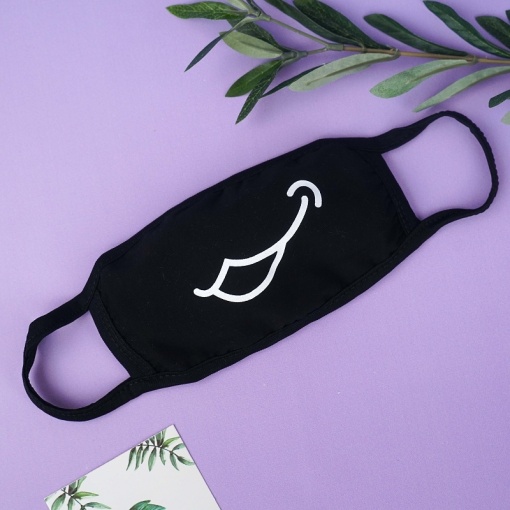 Маска "Funny face" черный - 62