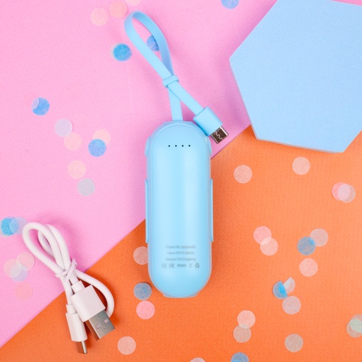 PowerBank "Cat" голубой, Type-C (2000 mAh)