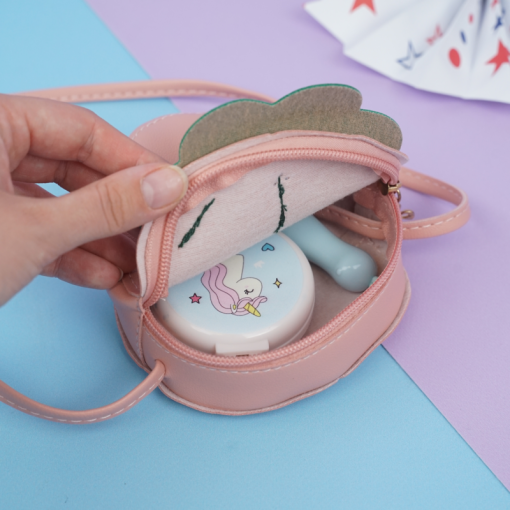 Сумочка через плечо "Клубничка" розовый