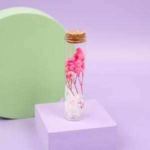 Цветок в пробирке "Гипсофила" 12 см, розовый оптом