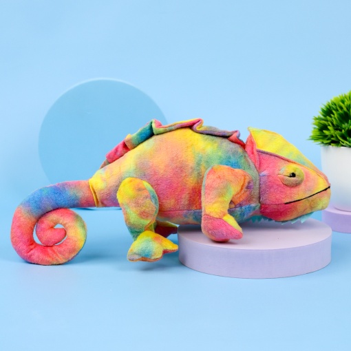 Мягкая игрушка-сквиш "Хамелеон" 60 см