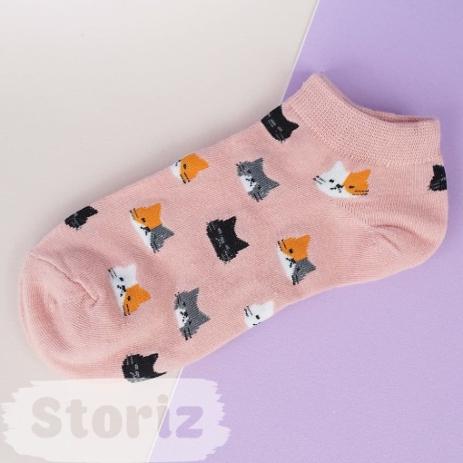 Мини-носочки "Котейка" розовый, р.34-38