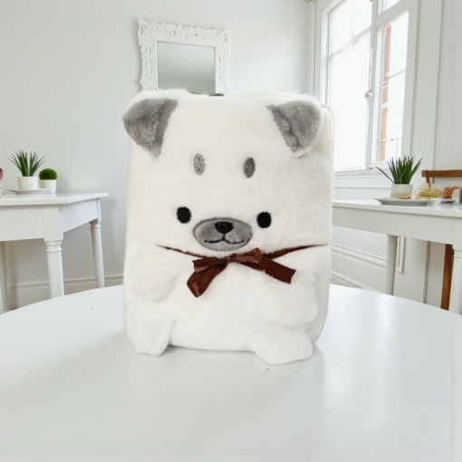 Изделие декоративное трикотажное "Plush" собачка, белый