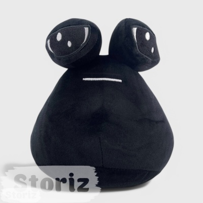 Мягкая игрушка "My pet alien pou" черный (улитка) 22см
