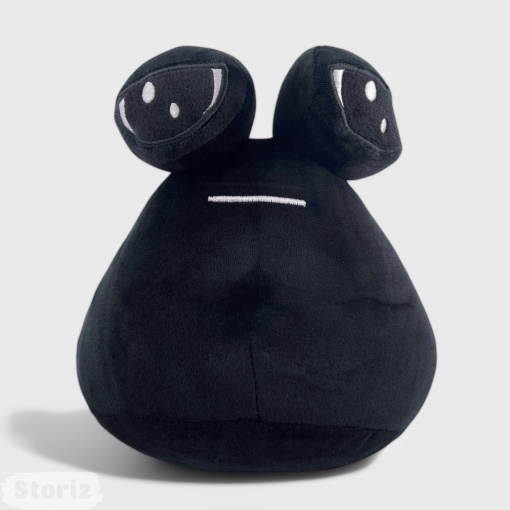 Мягкая игрушка "My pet alien pou" черный (улитка) 22см