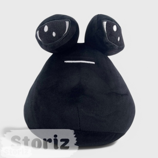 Мягкая игрушка "My pet alien pou" черный (улитка) 22см