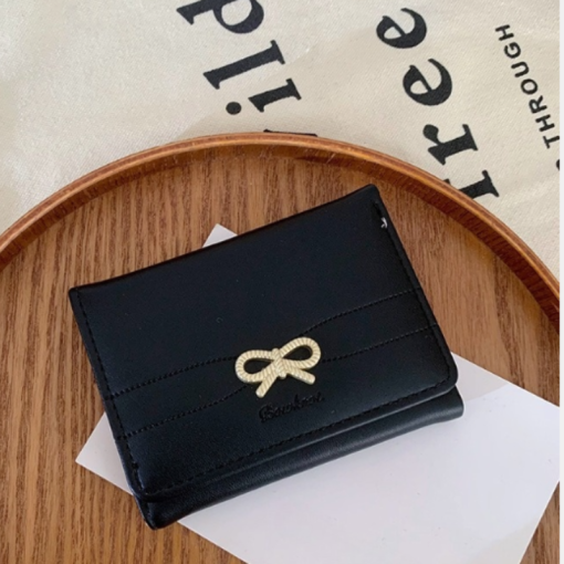 Мини-кошелек "Бантик" черный