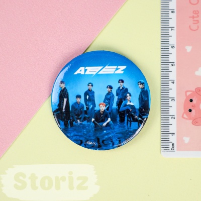 Значок круглый "K-pop" Ateez №2, 56мм