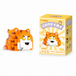 Конструктор "Cute Cat" Лежащий котик №612 (349 деталей) [М_09]