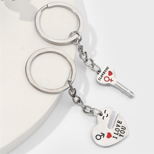 Брелок парный "Сердце и ключ", i love you