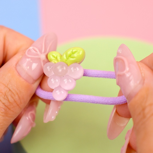 Набор резинок для волос "Виноград" 2шт