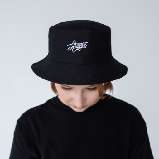 Панама двусторонняя "Thug Life" черный, M (56-58см)