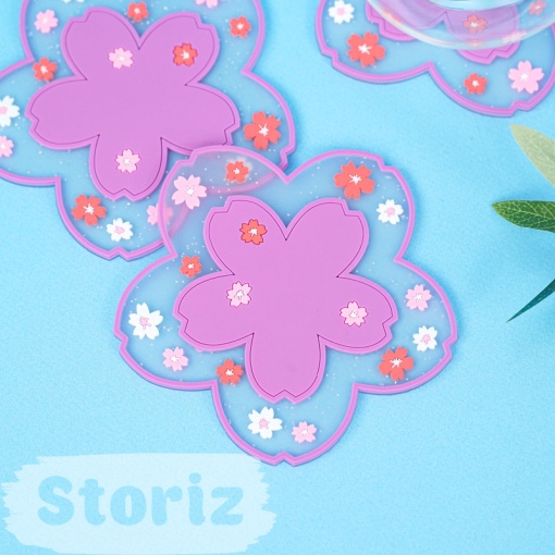 Подставка под кружку "Sakura" фиолетовый оптом