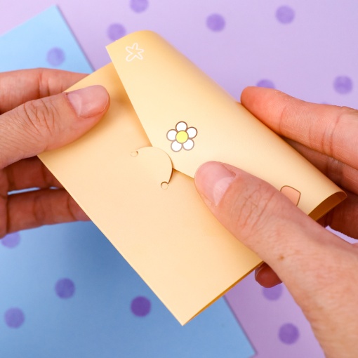 Конверт-открытка "Bear" №05, желтый