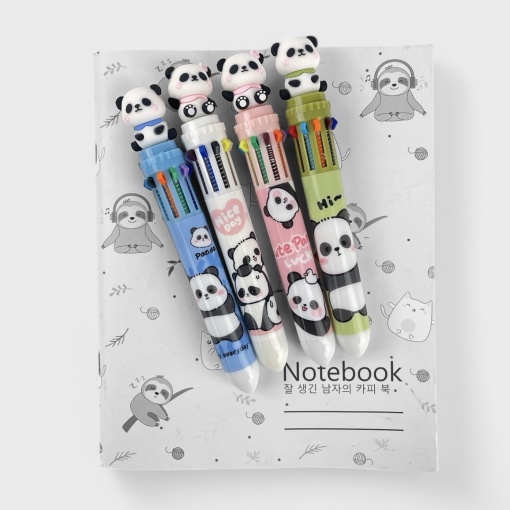 Набор ручек 10в1 "Панда" №9026, в шоу-боксе 36шт