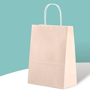 Подарочный пакет "Color" светло-розовый, 21х11х27см