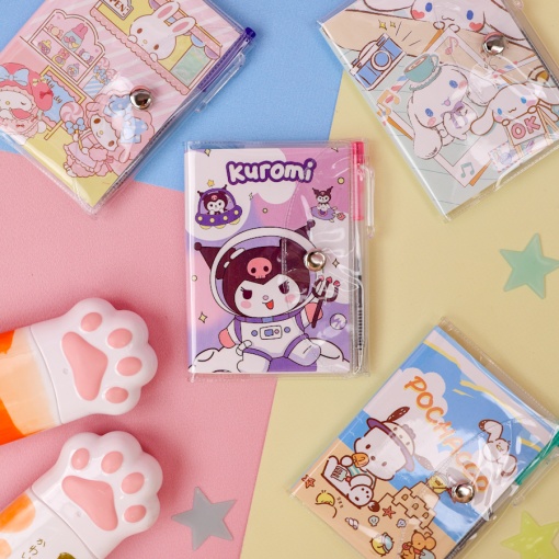 Мини-блокнот с ручкой "Санрё" А7, в ассортименте 1 шт.