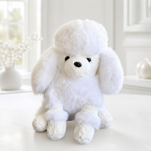 Мягкая игрушка "Poodle fluffy" 25см, белый, 1шт