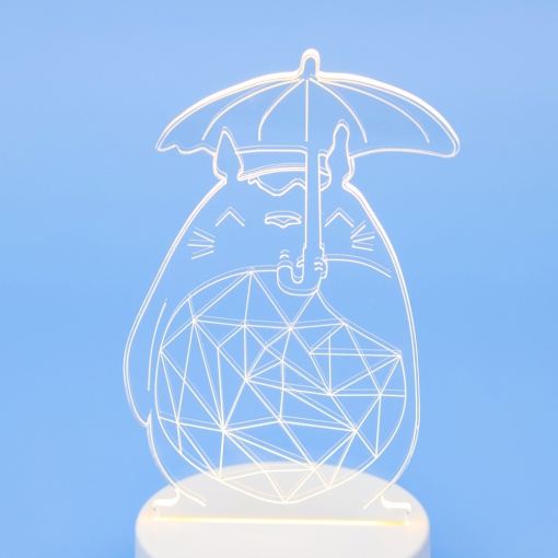 Ночник "Тоторо под зонтом" 3D (USB) оптом