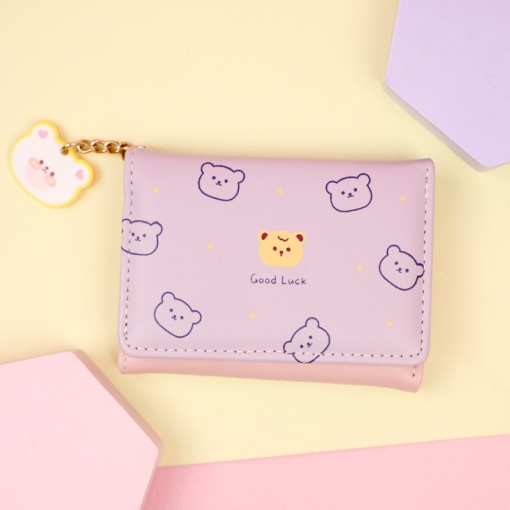 Мини-кошелек "Bear" фиолетовый
