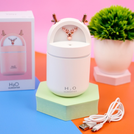 Мини-увлажнитель "Олень" белый (USB) оптом