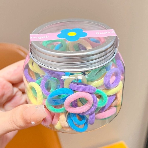 Набор резинок для волос "Jar" пастельный, 140шт