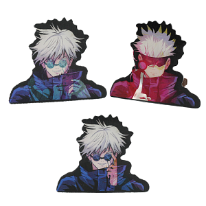 Наклейка голографическая "Магическая Битва" 3D, №03