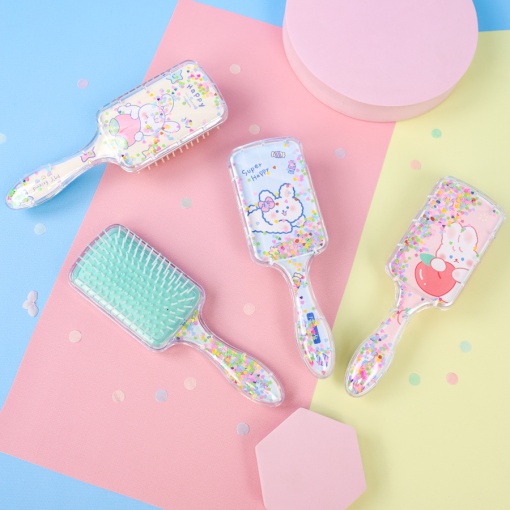 Расческа с блестками "Cute Animals" №3594А,  в ассортименте 1шт.