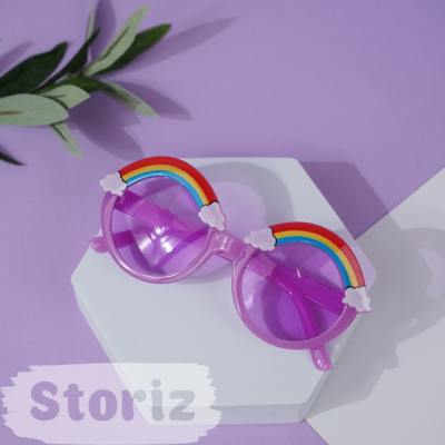 Солнцезащитные очки с чехлом "Rainbow" purple