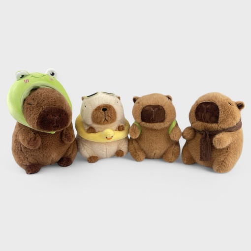 Мягкая игрушка "Капибара" с шарфиком, 23см