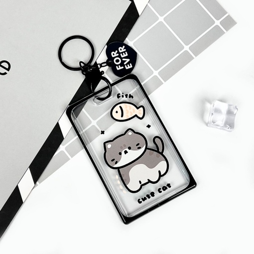 Чехол для карты "Котик с рыбкой"