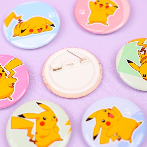 Набор круглых значков "Пика-Пика" 32 мм (8шт)