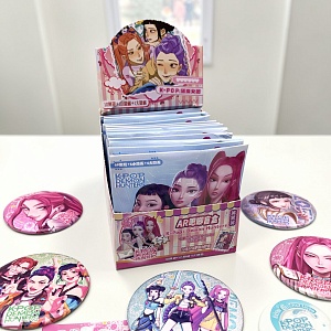 Набор значков Surprise "Demon hunters" в ассортименте 12шт